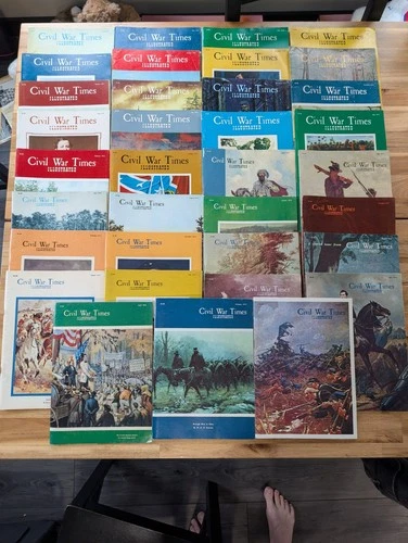 Civil War Times Illustrated Magazine Lot  35 Assorted 1970 - 1975, 1970s