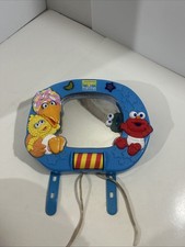 2006 Mattel musical sesame street big bird elmo crib mirror Works