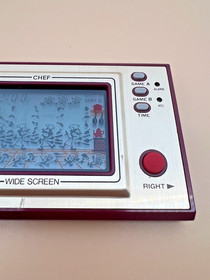 Vintage 1981 Nintendo Game & Watch Chef FP-24 Wide Screen Grade B Tested working