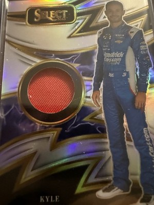 2025 Panini Select  - Kyle Larson - Silver Prizm Sparks - Used Material #S-KLN
