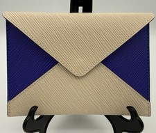 LOUIS VUITTON Epi Leather Envelope Pouch Pochette Clutch - Beige and Figue / Fig