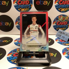 2022 Topps Chrome Formula 1 Theo Pourchaire 3/5 France Red Refractor Auto Card