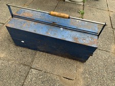 Gedore Werkzeugkasten alt Scherenkasten vintage oldtimer Holzgriff Werkzeugkiste