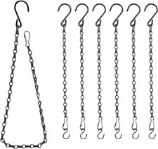 Black Chain for Hanging Plants, 6 PCS Small Chain for