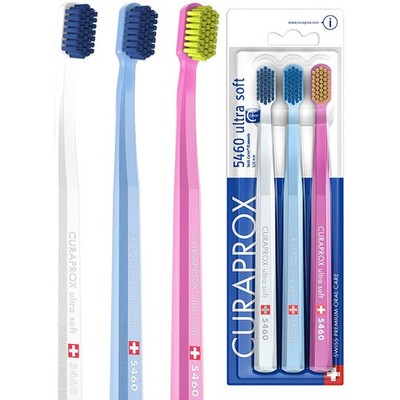 3x CURAPROX CS 5460 Ultra Soft Handzahnbürste im Dreierpack