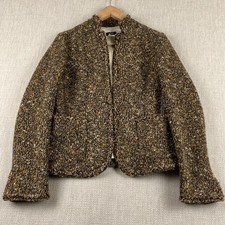 J Crew Tweed Wool Blend Blazer Womens Size 6 Textured Greenwich Lined NYC Preppy