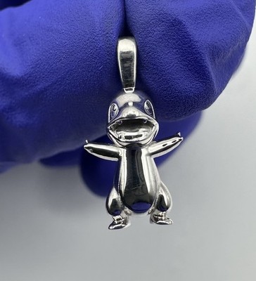 925 Sterling Silver Charmander Pendant 1.8g 3D Printed Custom | W087