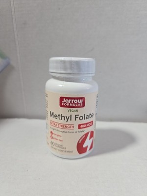 Jarrow Formulas Extra Strength Methyl Folate 400 mcg, Dietary Supplement 60 1/29