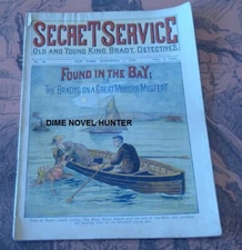 VG SECRET SERVICE #32  OLD KING BRADY FRANK TOUSEY 1899 LOW # DIME NOVEL
