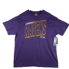 NWT Baltimore Ravens NFL Junk Food T Shirt Mens XL Purple Short Sleeve Football