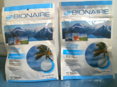 Bionaire BSP-OCB09 Aroma Fan Scented Tablets, 15ct, Ocean Breeze, Lot of 2, FS