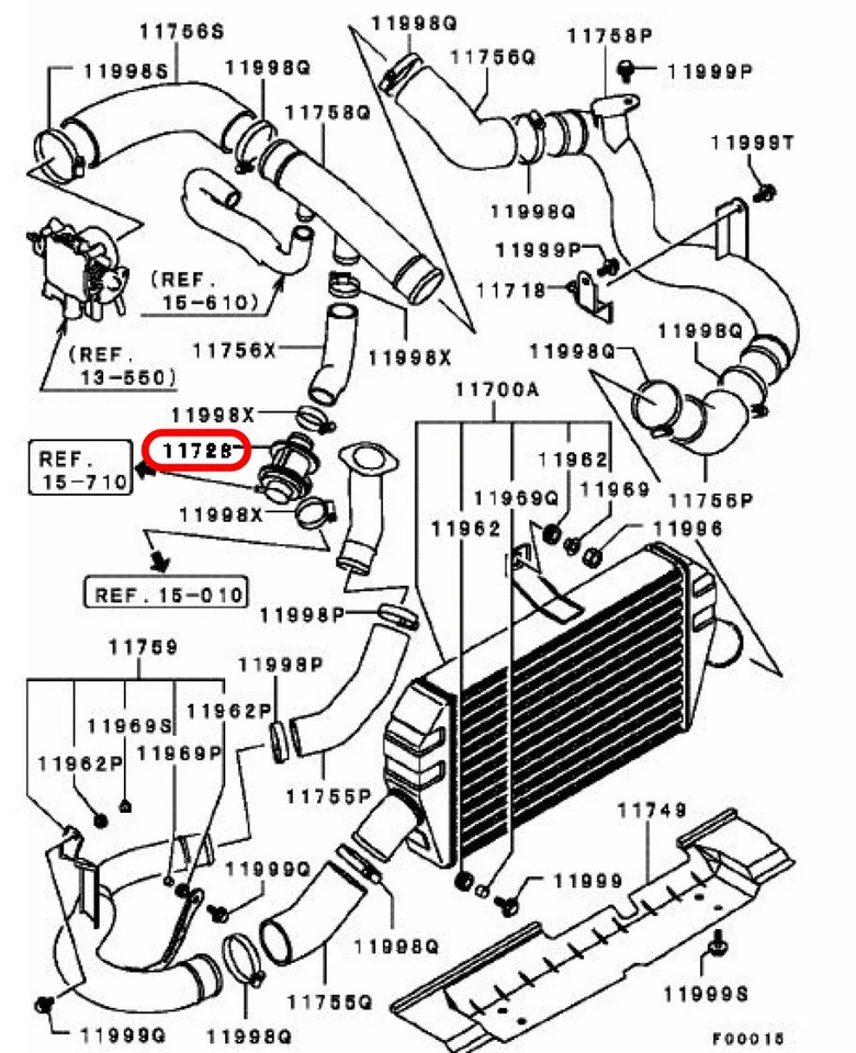 Mitsubishi LANCER EVO 8 9 EVO MR Genuine Blow off Valve 1545A001 OEM JDM Japan - image 3 of 4