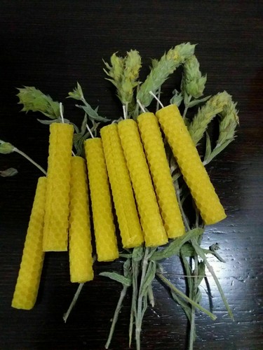 Candle Making kit Beeswax Yellow Sheets Christmas Decor 10cm x 10cm Cotton Wick - Picture 20 of 42