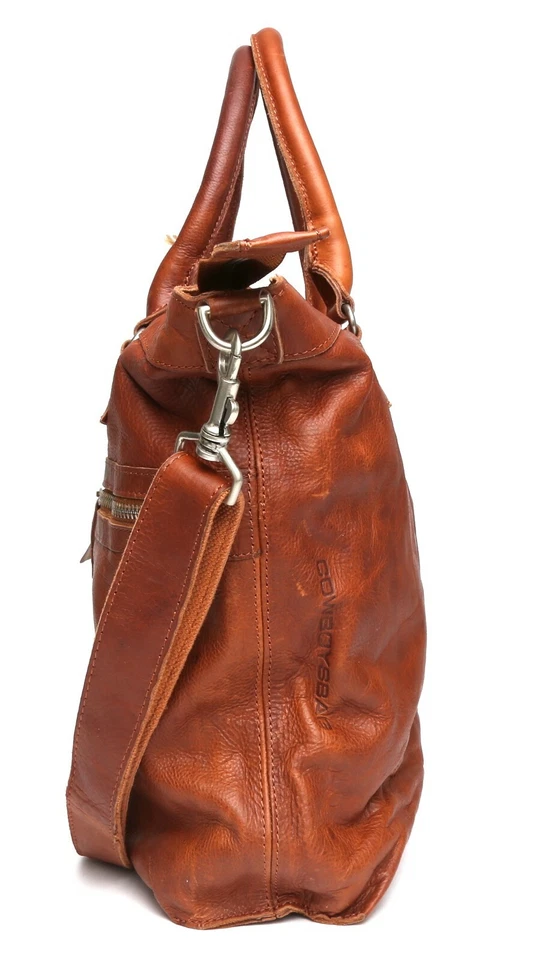 Cowboysbag V3319 Womens Cognac Huntly Satchel Bag - Image 4 of 4