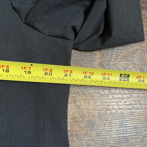 Vintage Brooks Brothers Brooksgate 2 Piece Suit Cotton Charcoal Gray 42R 35 X 29 - Picture 11 of 20