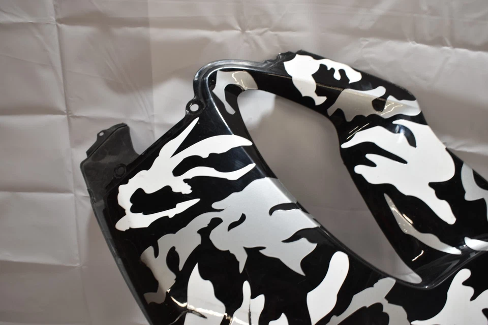 Carenado de inyección lateral izquierdo apto para 2001 2002 2003 CBR600 F4i camuflaje negro blanco Foto 2 de 4