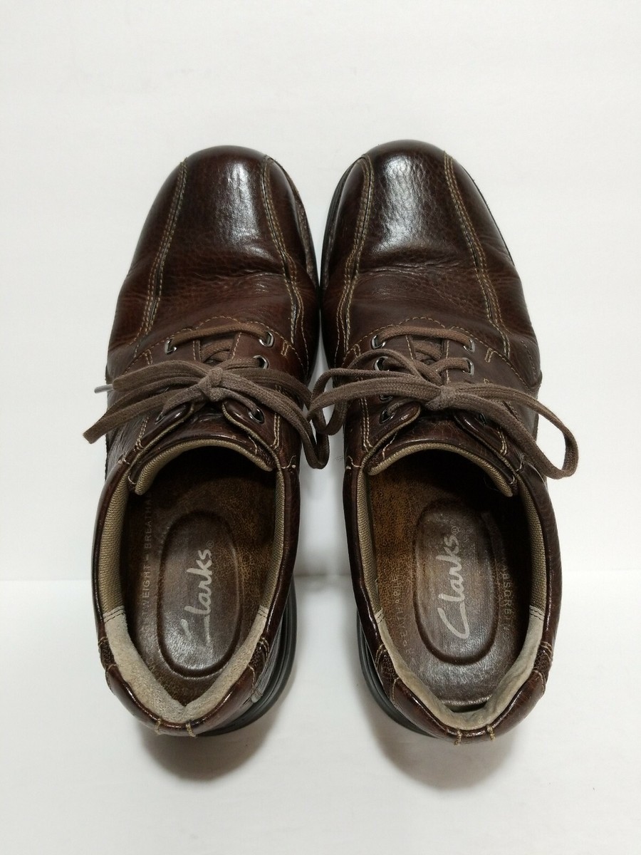 CLARKS BROWN LEATHER WALKING OXFORDS MENS 10 M SHOES | eBay display picture 3