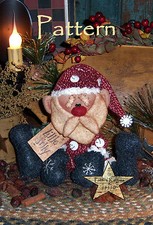 Primitive Patti's Ratties Little Jolly Santa Christmas Doll Paper Pattern 219