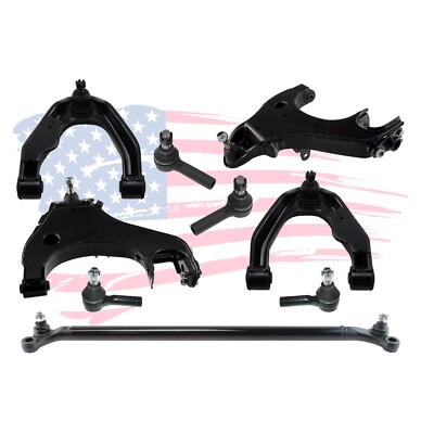 Front Suspension for Nissan Frontier Xterra Control Arms Tie Rods Center Link