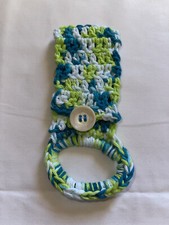 Handmade Crochet Towel Ring Holder - Kitchen or Bathroom - Surprise Color