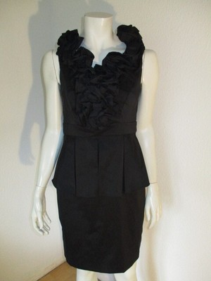 XSCAPE by Joanna Chen US Gr. 4 US schwarz Rüschen Knielänge Elegant