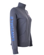 Sweat à Capuche Femme Lonsdale Gris, Fermeture éclair Intégrale, Taille 12 (occasion)