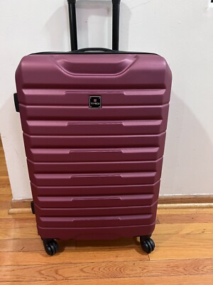 Tag Gateway 24'' Hard Case Spinner Suitcase Luggage Medium Check In Red Maroon