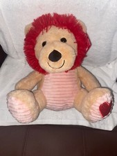 RUSS Valentines Day LION Stuffed Plush Figure BNWT Adorable Gift