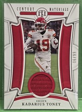 2022 National Treasures Kadarius Toney Century Materials Patch SN 06/99 Chiefs