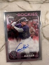 2024 Topps Chrome Connor Kaiser Rookie Card RC Auto RA-CK Colorado Rockies