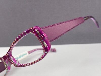 Lafont Brille Damen Lila Eckig leder Bügel Vollrand Soledad NP:312 