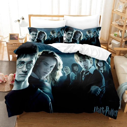 UK Harry Potter Bedding Set 2/3 PCS Quilt Duvet Cover Dorm Single Double King // - Picture 10 of 49