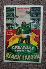 Creature From the Black Lagoon #5 Lobby Card Movie Poster Red/Green
