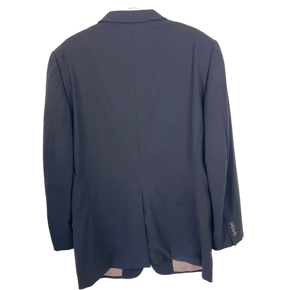 Gucci Blazer Mens Size 52 Black Wool All Season Pockets Lined Italy Classic - Image 2 of 4