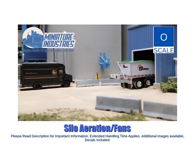 O Scale Silo Aeration Fans 2 Sets of 3 Kit for Grain Elevator Structures 1:48
