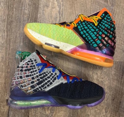 Nike Lebron 17 XVII EP What The Multicolor Size 8.5 Sneakers w