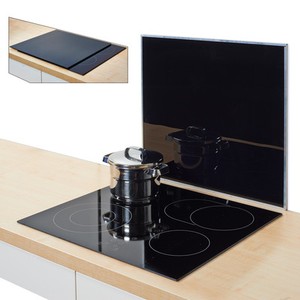 Xl Glas Herdabdeckplatte Herd Abdeckung Platte Ceranfeld Induktionsfeld Schwarz Ebay