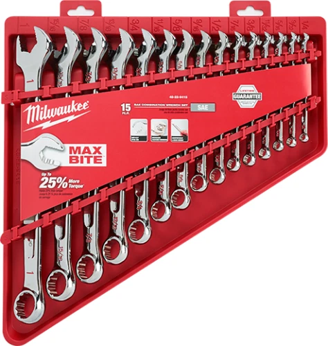 Milwaukee 48-22-9415 15pc Combination Wrench Set - SAE