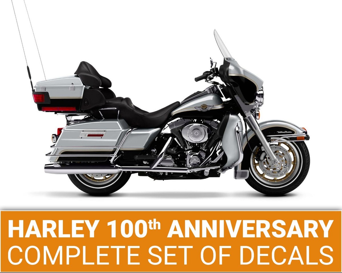 Harley Davidson 100th Anniversary FLHTCUI decals stripes full set