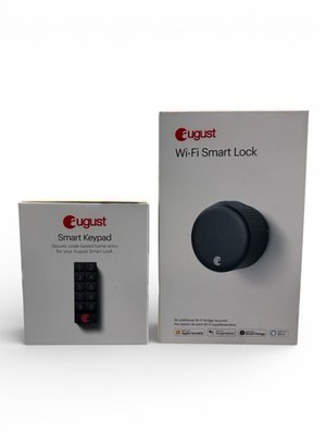 August - Wi-Fi Smart Lock with Smart Keypad - Matte Black
