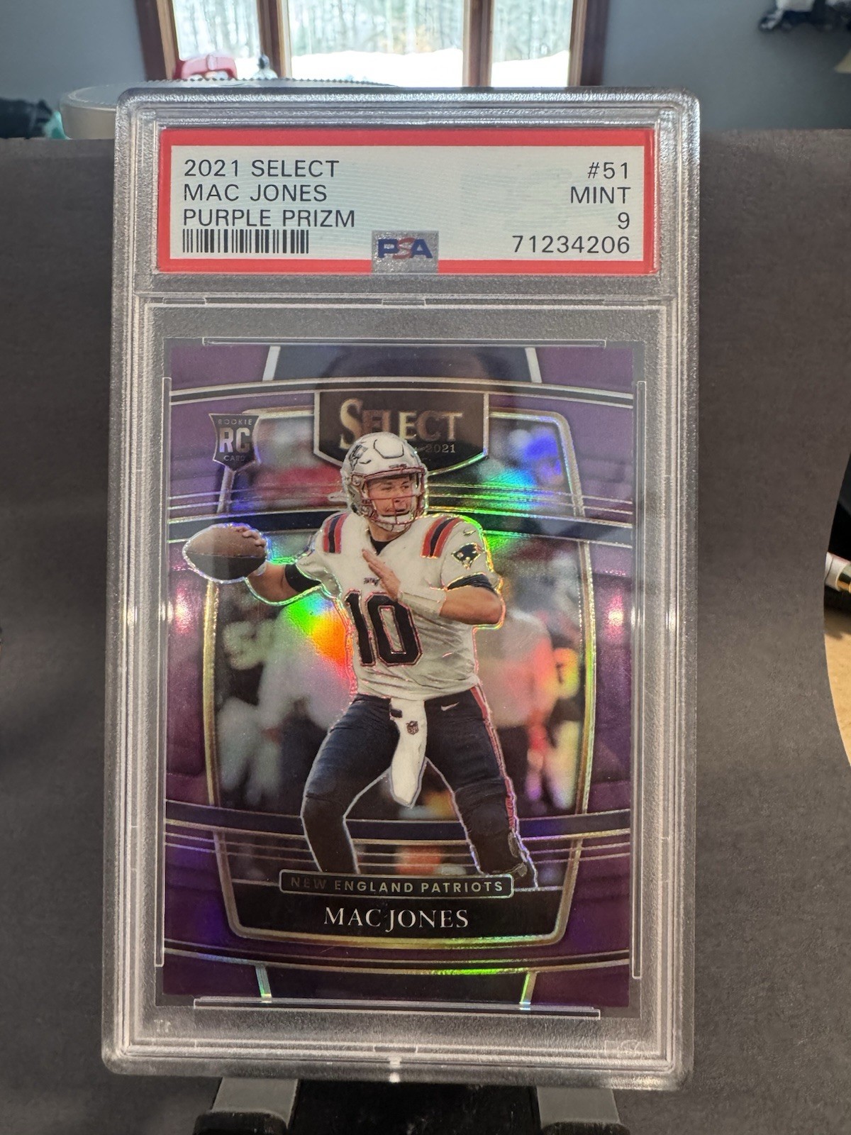 2021 Panini Select - Concourse Mac Jones #51 Purple Prizm /75 (RC)