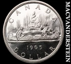 1965 Canadian Silver Dollar- Choice Gem Brilliant Unc Luster- Proof Like #J7425