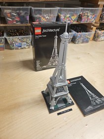 Lego Architecture: The Eiffel Tower (21019) 100% Complete With Box