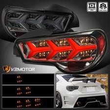 Fits 2013-2016 Scion Frs Smoke Lambo Led Tail Lightssequential Led Signal Lamps