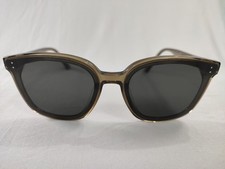 Gentle Monster LIBE KC1 Sunglasses Translucent Khaki Grey Square Flatba Frame