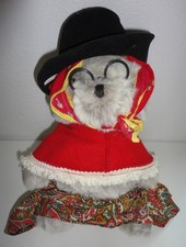 Vintage Paddington Bear Aunt Lois Plush 14" Tall w/ Hat, Scarf, Skirt Eden Toys