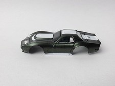 AFX TRAS CORVETTE DARK OLIVE GREEN/WHITE HO SLOT CAR BODY UNUSED 