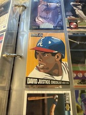 Huge Lot Binder Baseball Cards Around 630 Cards 1990 s In Pocket Pages Variety