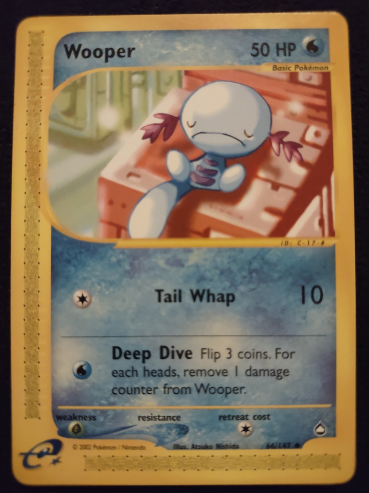 Wooper 66/147 Pokemon Trading Card Game eCard Aquapolis Near Mint NM TCG
