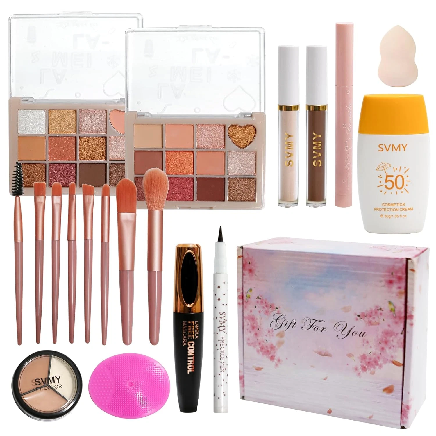 Complete Makeup Kit for Women and Teens, All-In-One Full Cosmetics Set